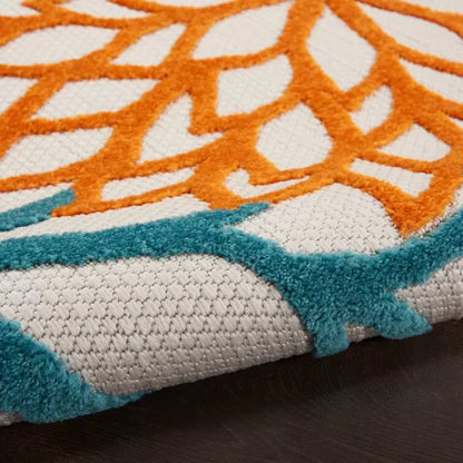 Miraloma Green/Red/Orange Indoor/Outdoor Rug