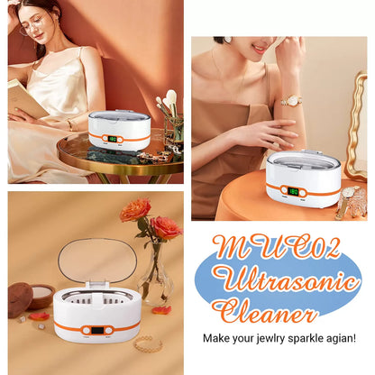 Ultrasonic Cleaner, Professional Ultrasonic Jewelry Cleaner 20oz (600ml), with Five-Digit Timer - MUC02