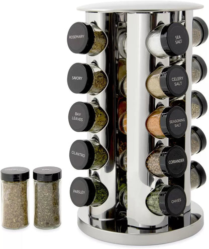 🎁GIFTRotary 20-tank counter top rack tower organizer