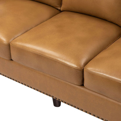 Christoph 84" Genuine Leather Sofa