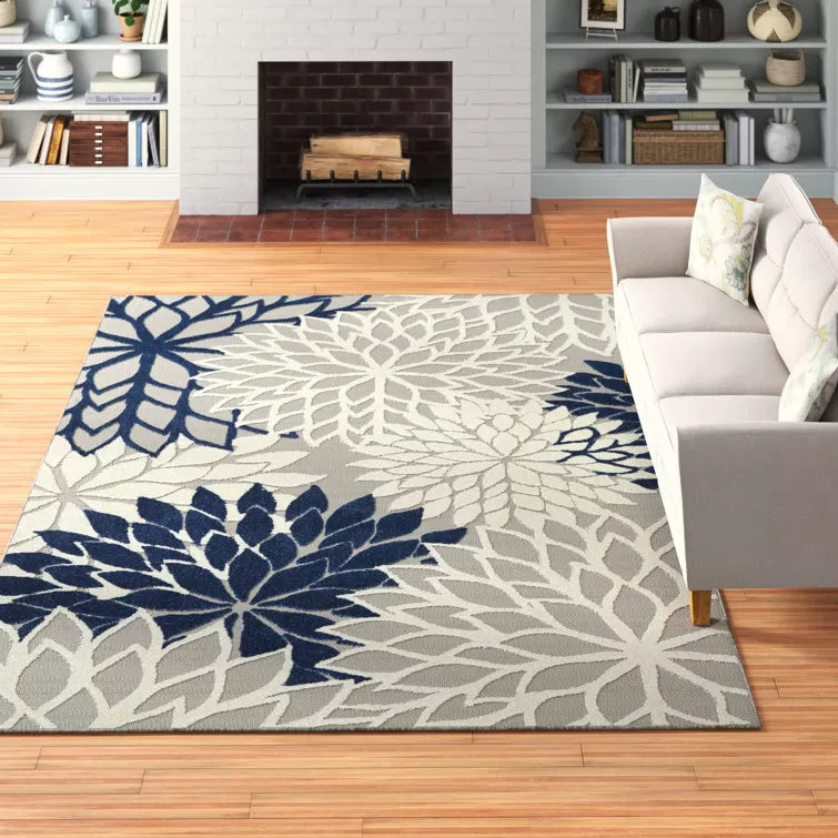 Miraloma Green/Red/Orange Indoor/Outdoor Rug