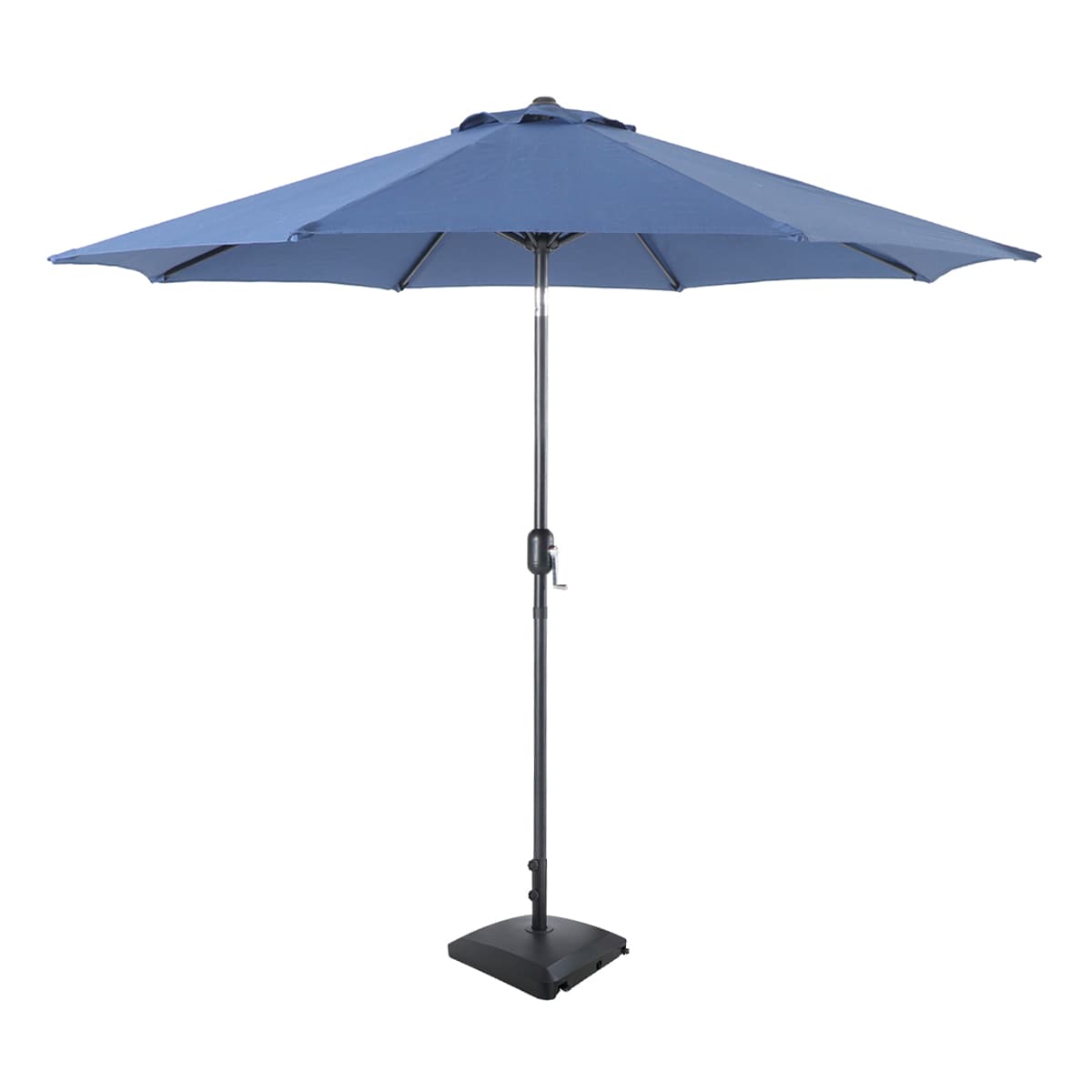Navy Blue Crank & Tilt Round Patio Umbrella, 9'