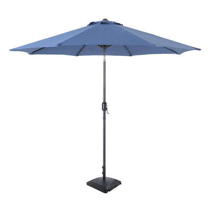 Navy Blue Crank & Tilt Round Patio Umbrella, 9'