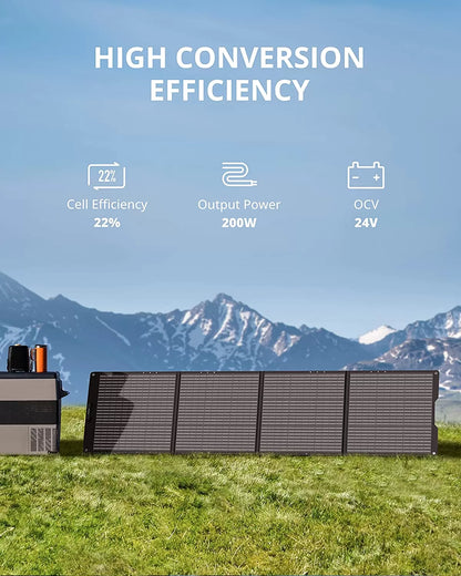 GROWATT Portable Power Station Generators: VITA550 Solar Generator (Solar Panel Optional) with 538Wh LiFePO4 Battery,1 Hour Fast Charging, 600W (1200W Surge) Output for Outdoor Camping/RVs/Home Use