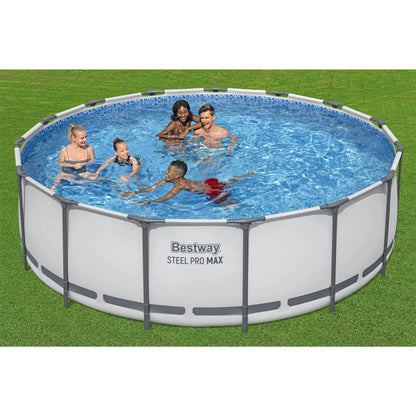 Bestway Steel Pro MAX Round Above Ground Swimming Pool Outdoor