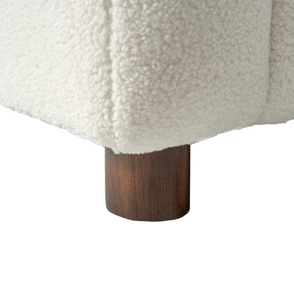 Heinrich 35" Wide Boucle Upholstered Armchair  with Solid Wood Legs