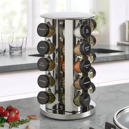 🎁GIFTRotary 20-tank counter top rack tower organizer