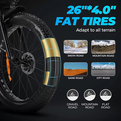 🔥Clearance Sale🔥✨Outdoor electric bike with 48V / 15Ah lithium battery✨