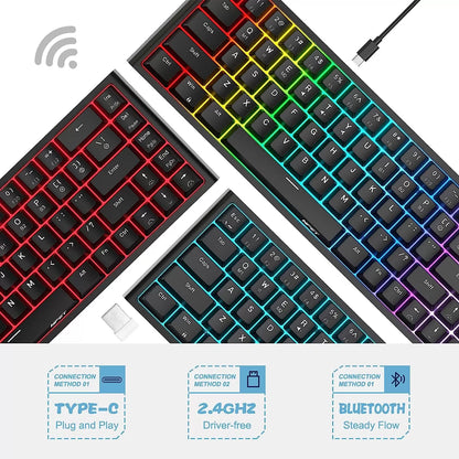 NPET K10 Wired Gaming Keyboard, LED Backlit, Spill-Resistant Design, Multimedia Keys, Quiet Silent USB Membrane Keyboard for Desktop, Computer, PC (Black)