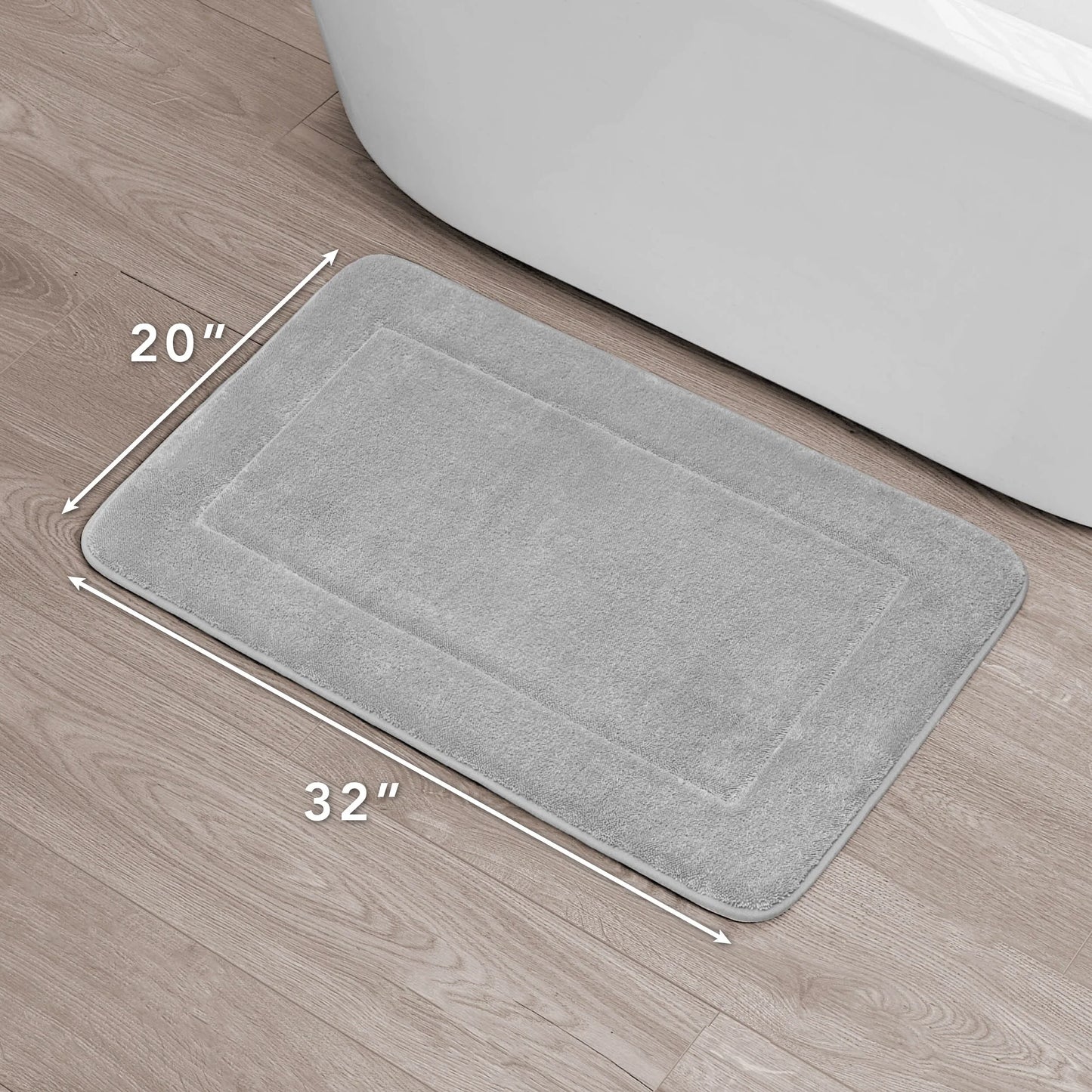 Oliver Brown Terry Memory Foam Bath Mat