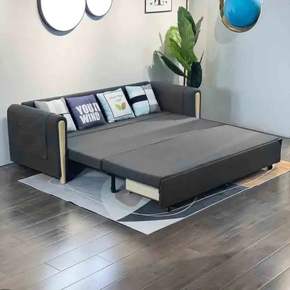 82″ Full Sleeper Sofa Upholstered Convertible Sofa Bed with Storage