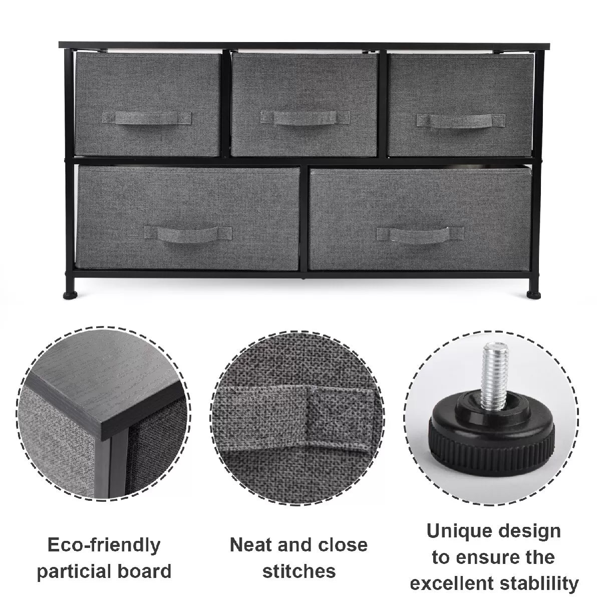 ⏰Bedroom Dresser with 5 Drawers⏰