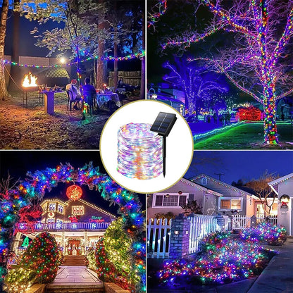 Solar LED Fairy String Lights for Outdoor Garden Decor