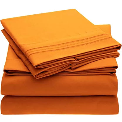 Brushed Microfiber Hypoallergenic 4 pcs Bedsheet Set