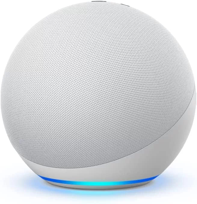 Echo (4th Gen) | With premium sound, smart home hub, and Alexa | Glacier White