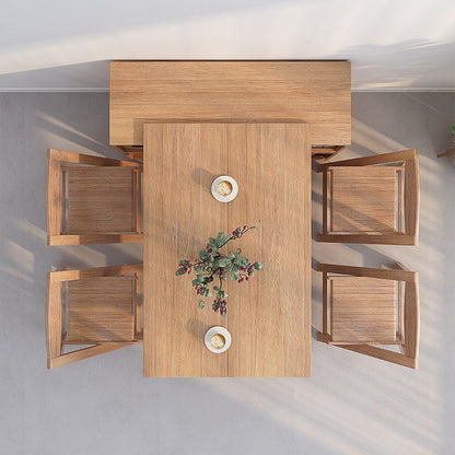 Folding and Expandable Multifunction Dining Table with Hidden Storage Design Cabinet