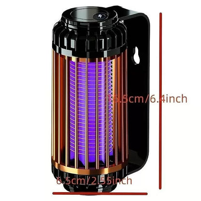 Mosquito Trap Electric USB Portable Silent Killer Lamp Electric Bug Zapper Inhalation Mosquito Killer Lamp Household Outdoor Rechargeable Mosquito Trap Wall Mountable Desktop Friendly