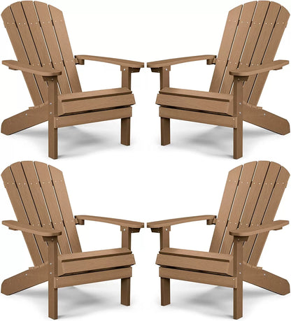 Adirondack Chair ,Patio Chairs 5 Steps Easy Installation,Widely Used in Outdoor, Fire Pit, Deck, Outside, Garden, Campfire Chairs