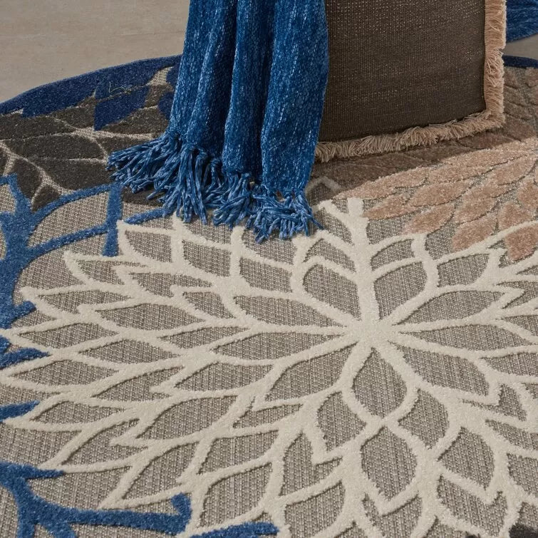 Miraloma Green/Red/Orange Indoor/Outdoor Rug