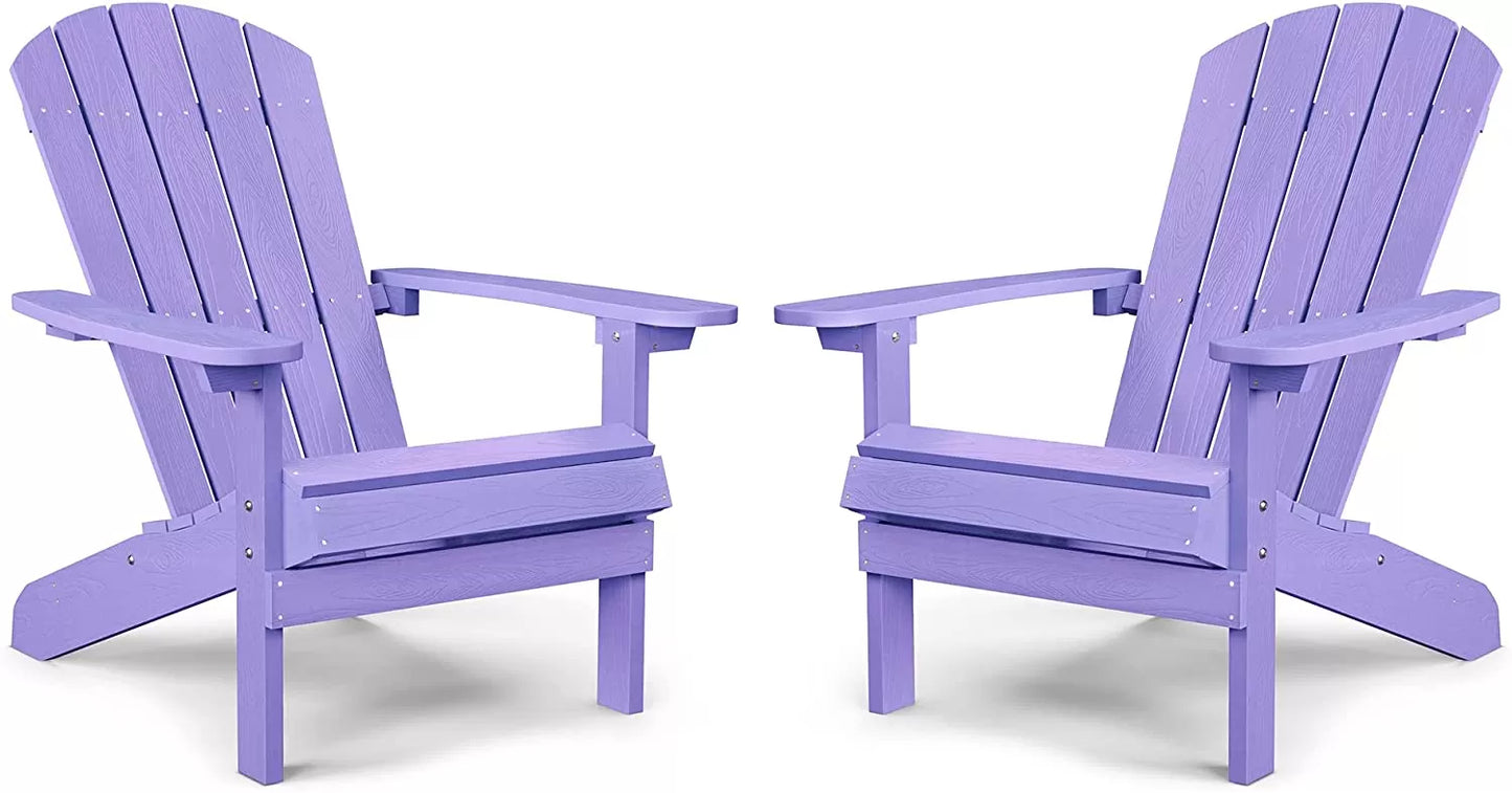 Adirondack Chair ,Patio Chairs 5 Steps Easy Installation,Widely Used in Outdoor, Fire Pit, Deck, Outside, Garden, Campfire Chairs
